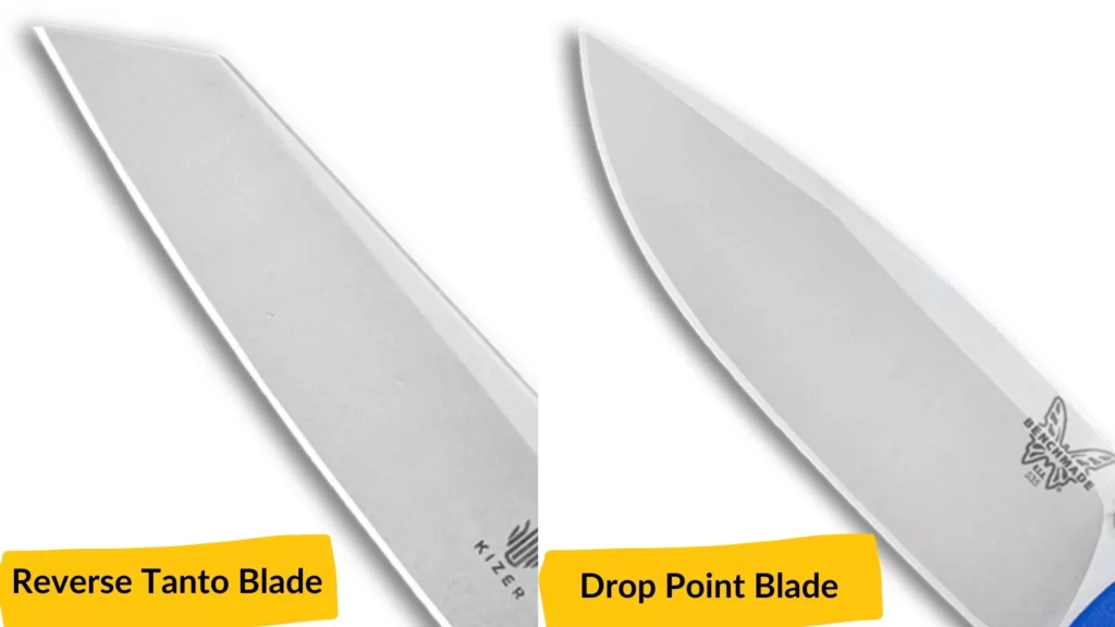 Reverse Tanto Blade vs Drop Point