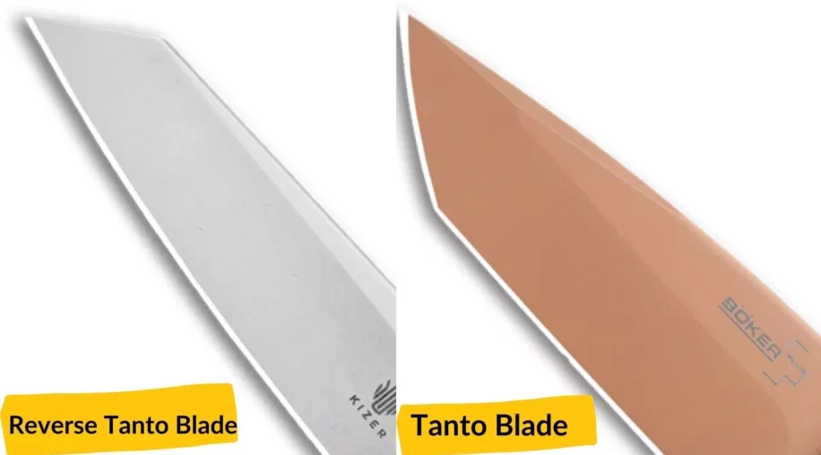 Reverse Tanto Blade vs Tanto