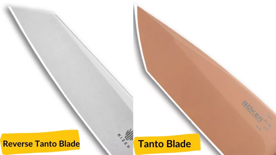 Reverse Tanto Blade vs Tanto
